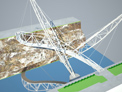 Puente Colgante en Quebrada - Diseñadora Victoria Andrea Muñoz Serra