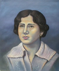 Bisabuela Rosa Cruz Palma Mora - Pintora Victoria Andrea Muñoz Serra